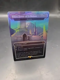 1x White Tower of Ecthelion (Karakas) (367) ~~ Borderless - Foil - Image 2