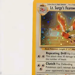 Lt. Surge’s Fearow 7/132 Holo Rare Gym Heroes - Pokemon TCG-SWIRL - Image 3