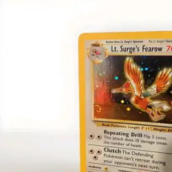 Lt. Surge’s Fearow 7/132 Holo Rare Gym Heroes - Pokemon TCG-SWIRL - Image 4