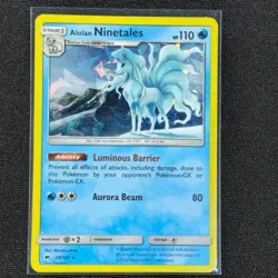 Alolan Ninetales - 28/147 - Cracked Ice Holo - Burning Shadows - Pokemon - MP - Image 1