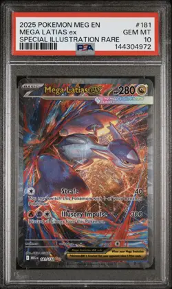 2025 POKEMON MEG EN-MEGA EVOLUTION #181 MEGA LATIAS EX PSA 10 - Image 1