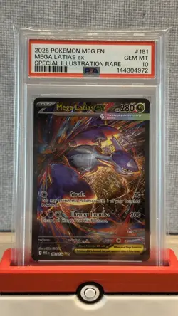 2025 POKEMON MEG EN-MEGA EVOLUTION #181 MEGA LATIAS EX PSA 10 - Image 3