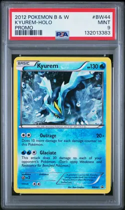 2012 POKEMON BW BLACK STAR PROMO KYUREM #BW44 HOLO PSA 9 MINT #132013383 - Image 1