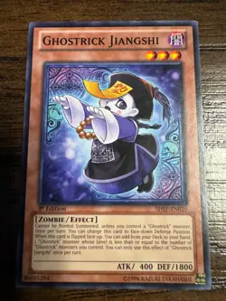 Yu-Gi-Oh! Ghostrick Jiangshi SHSP-EN020 Shadow Specters 1st Edition Rare - Image 1