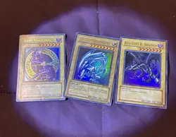 Yu-Gi-Oh Blue Eyes White Dragon SDK, Dark Magician SDY, Red Eyes B Dragon SDJ LP - Image 2