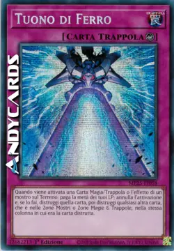 TUONO DI FERRO (Iron Thunder) Segreta Prismatica SP • MP25 IT058 • 1Ed • Yugioh! - Image 1
