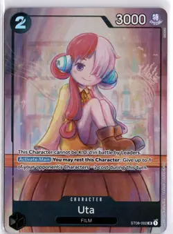 Uta ST08-002 SR One Piece Sealed Promo Card Game Premium TCG - Image 3