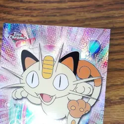 Meowth #52 TOPPS Holo Spectra Chrome Pokemon Card (EX) - Image 4