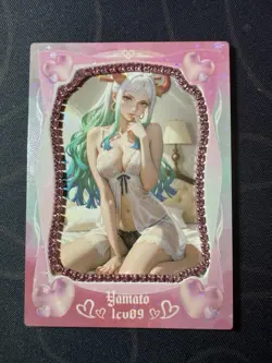 Goddess Yamato Pink Diamond Thick Card Waifu Doujin One Piece Full Art - Image 1