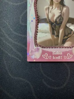 Goddess Sexy Robin Pink Diamond Thick Card Waifu Doujin One Piece Full Art - Image 4
