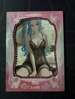 Goddess Sexy Vivi Pink Diamond Thick Card Waifu Doujin One Piece Full Art - Image 1