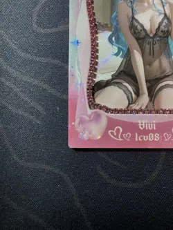 Goddess Sexy Vivi Pink Diamond Thick Card Waifu Doujin One Piece Full Art - Image 4