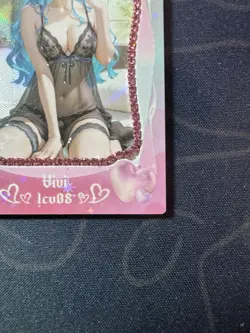 Goddess Sexy Vivi Pink Diamond Thick Card Waifu Doujin One Piece Full Art - Image 5