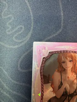 Goddess Sexy Nami Pink Diamond Thick Card Waifu Doujin One Piece Full Art - Image 2
