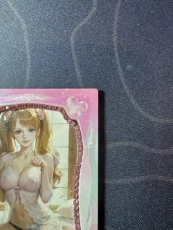 Goddess Sexy Pudding Pink Diamond Thick Card Waifu Doujin One Piece Full Art - Image 3