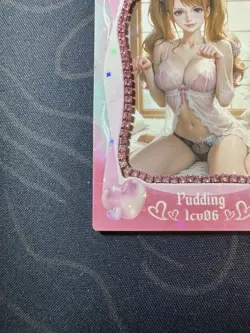 Goddess Sexy Pudding Pink Diamond Thick Card Waifu Doujin One Piece Full Art - Image 4
