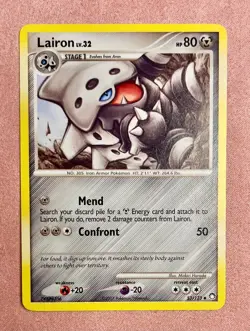Lairon | 53/123 | DP Mysterious Treasures | 2007 Pokemon Card Uncommon | LP - Image 1