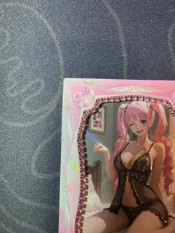 Goddess Sexy Perona Pink Diamond Thick Card Waifu Doujin One Piece Full Art - Image 2