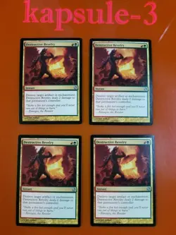 4x Destructive Revelry | Heroes vs Monsters | MTG Magic Cards - Image 3