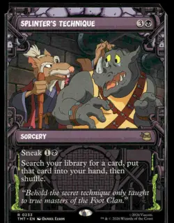 MTG TMT Splinter's Technique (Showcase) Normal NM - Image 1