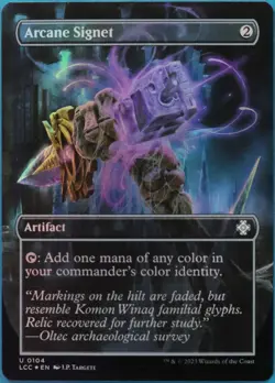 Arcane Signet (Borderless) FOIL Lost Caverns of Ixalan Commander NM (513772) - Image 1