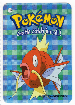 Magikarp #129 - Vintage Vending Machine Prism Sticker 2000 Nintendo Pokemon Card - Image 1