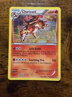 Pokemon Charizard Holo Rare 19/113 Legendary Treasures Stage 2 160 HP Card - Image 1