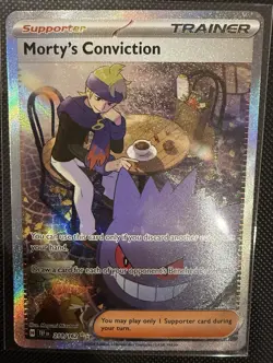 Pokemon Morty's Conviction SAR 211/162 Holo SV05: Temporal Forces NM/Mint - Image 3