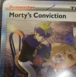 Pokemon Morty's Conviction SAR 211/162 Holo SV05: Temporal Forces NM/Mint - Image 5