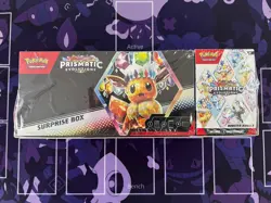Pokemon Prismatic Evolutions Surprise Box Booster Bundle Eevee Vaporeon Jolteon - Image 1