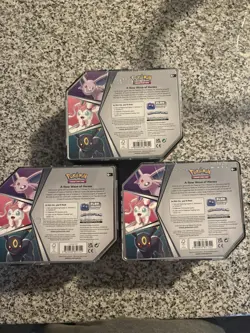 Pokemon TCG Eevee V Heros Tins. Set of 3 - Image 2