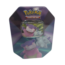 Pokemon Galarian Slowbro V Forces Tin Sword & Shield Sun & Moon New 4 Packs - Image 1