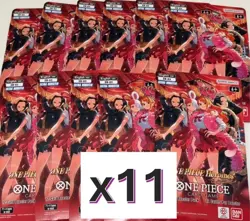 One Piece Heroines Edition EB-03 Sleeved Booster Pack Lot Of 11 FREE SHIPPING - Image 1
