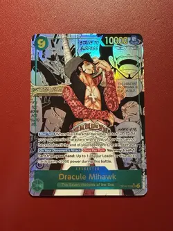 ✅ $100 OFF ✅ Dracule Mihawk OP14-119 Manga One Piece The Azure Sea's Seven 🔥 - Image 1