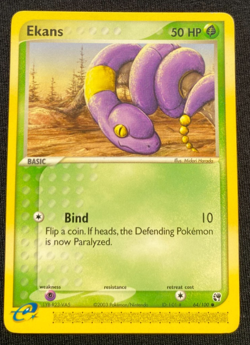 Ekans 64/100 EX Sandstorm Pokemon Card LP - Image 1