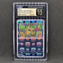 CGC 10 Pristine Japanese Pokemon Card 151 SV2a Master Ball Reverse Holo Staryu - Image 1