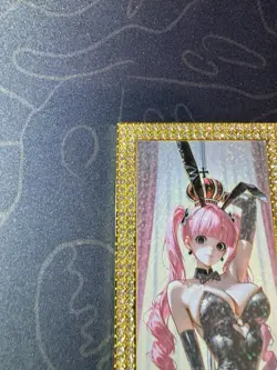 Goddess Perona Bunny Girl Diamond Numbered Metal Card Waifu Doujin One Piece - Image 2