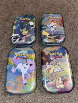 POKEMON TIN WITH ART CARD AND COIN SET OF 4 - Image 5