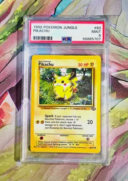 1999 Pokemon Jungle Pikachu #60 PSA 9 MINT - Image 1
