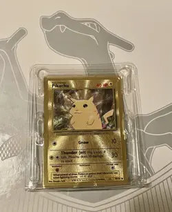 Pokemon Pikachu Gold Metal Card 58/102 - Celebrations 25th ultra premium - Image 1