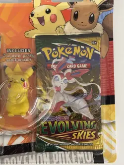 Pokemon TCG Back to School Pikachu Eraser 2 Pack Blister English Evolving Skies - Image 3