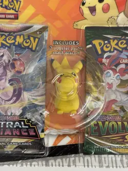 Pokemon TCG Back to School Pikachu Eraser 2 Pack Blister English Evolving Skies - Image 5