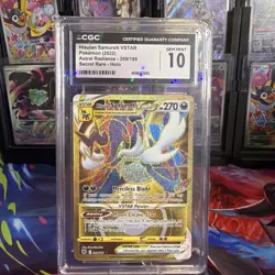 CGC 10 Gem Mint Pokemon Hisuian Samurott VSTAR 209/189 Astral Radiance Holo F4B - Image 1