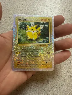 Pikachu 86/110 Legendary Collection Reverse Holo LP DMG/BACK SCRATCH. NO CREASES - Image 2