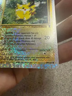 Pikachu 86/110 Legendary Collection Reverse Holo LP DMG/BACK SCRATCH. NO CREASES - Image 3
