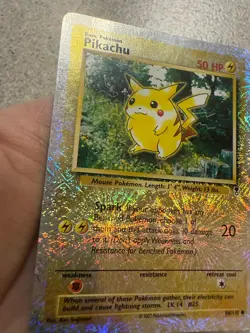 Pikachu 86/110 Legendary Collection Reverse Holo LP DMG/BACK SCRATCH. NO CREASES - Image 5