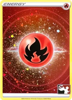 1x Fire Energy (Prize Pack Series 3, Cosmos H NM Eng Pokemon - Prize Pack Series - Image 1