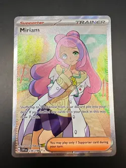Pokemon TCG Miriam Full Art Trainer Card 238/198 Scarlet Violet - Image 1