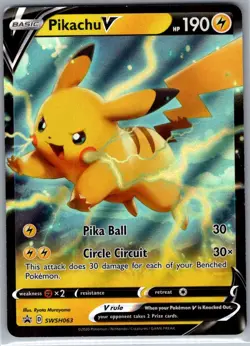 Pikachu V SWSH063 SWSH: Sword & Shield Promo Cards - Pokemon Card - NM - Image 1