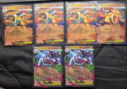 Pokemon TCG Mega Charizard X & Y EX 6 Promo Card Lot - Image 1